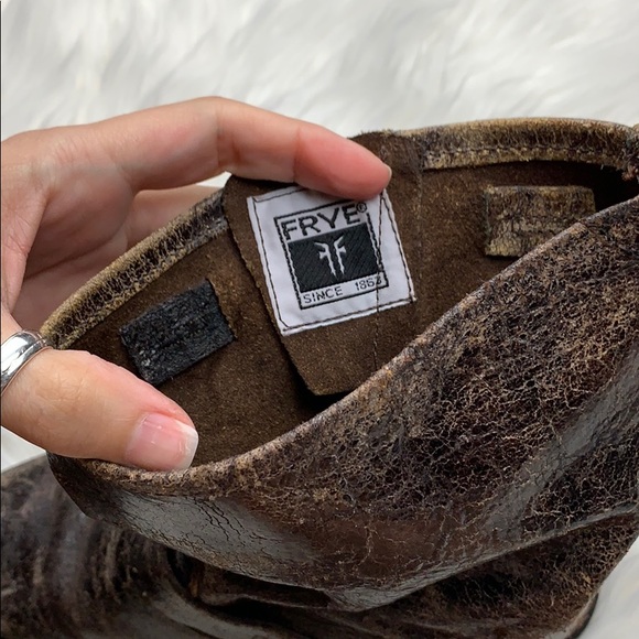 Frye Veronica distressed slouchy short boots - Picture 8 of 8